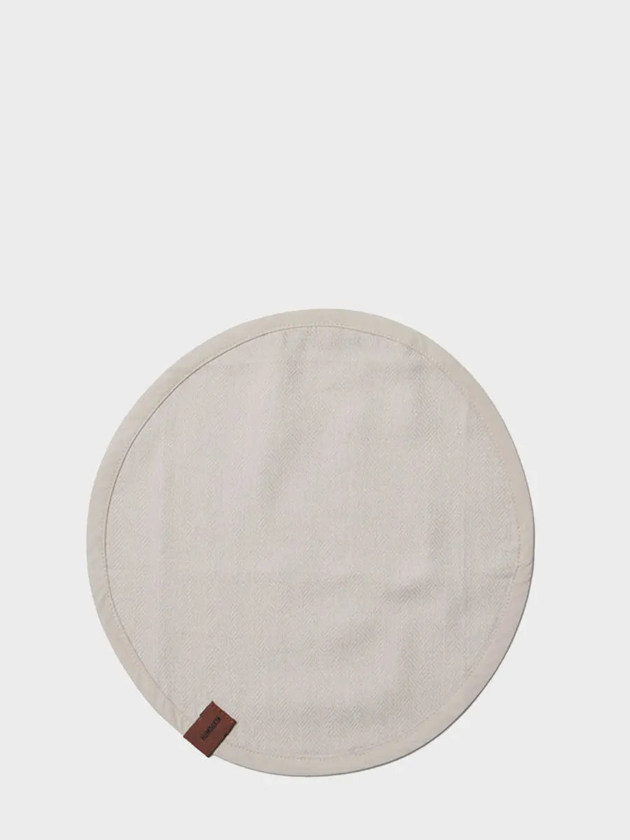 HUMDAKIN Oval køkkenklud Organic Textiles 01 Light Stone